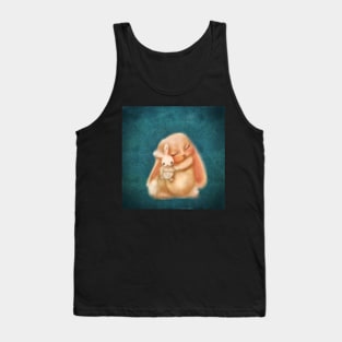 Baby Bunny Snuggling Bunny Doll Tank Top